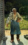 Emile Claus Old Gardener painting